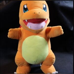 Pokemon WCT Talking Charmander Plush Lights Up & Talks 12.5" Tall